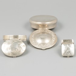 3-delig lot doosjes zilver.