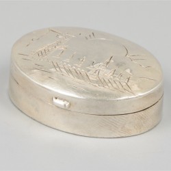 3-delig lot doosjes zilver.