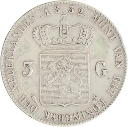 3 gulden. Willem I. 1832/24. Zeer Fraai -.