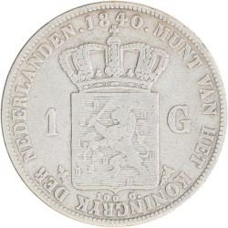 1 gulden. Willem I. 1840. Fraai.