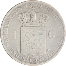 1 gulden. Willem I. 1840. Fraai.