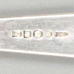 6-delige set vorken Haags lofje zilver.