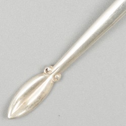 12-delige set gebaksvorkjes zilver.
