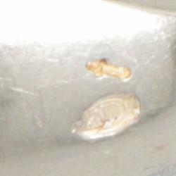 12-delige set koffie- / theelepels zilver.