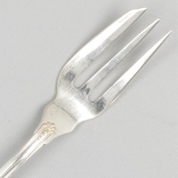 12-delige set gebakvorkjes & gebakschep zilver.