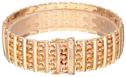 Vintage 14 kt. roségouden Italiaanse design armband.