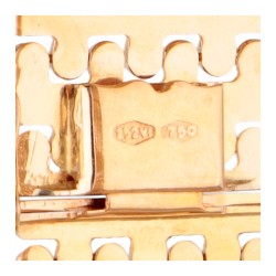 Vintage 14 kt. roségouden Italiaanse design armband.