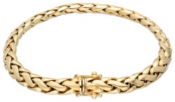 14 kt. Geelgouden schakelarmband.