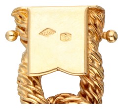 18 kt. Geelgouden gourmetschakel-armband.
