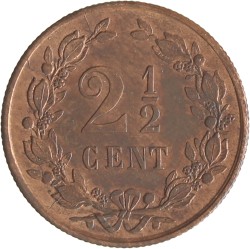 2½ cent. Willem III. 1877. UNC.