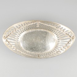 Bonbonmandje zilver.