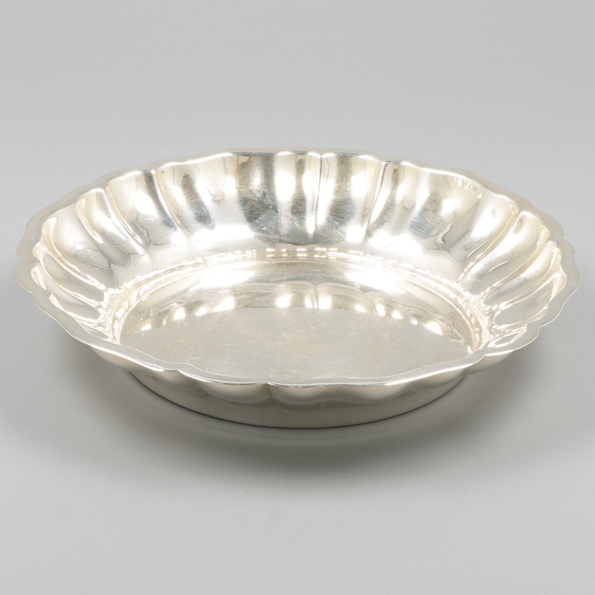 Presenteerschaal zilver.