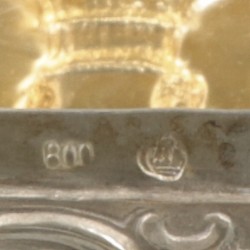 Koektrommel zilver.