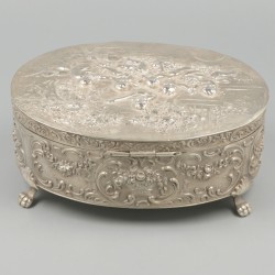 Koektrommel zilver.