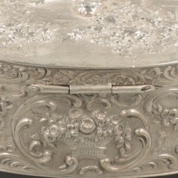 Koektrommel zilver.