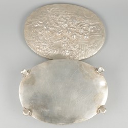 Koektrommel zilver.