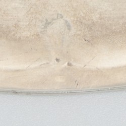Koekschaal zilver.
