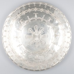 Koekschaal zilver.