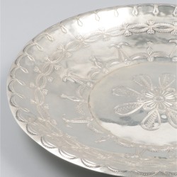 Koekschaal zilver.