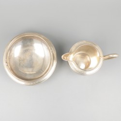 2-delig roomstel zilver.