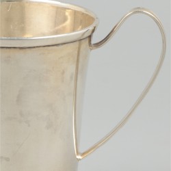 Drinkbeker zilver.