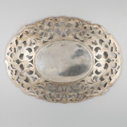 Presenteerschaal zilver.