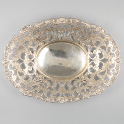 Presenteerschaal zilver.