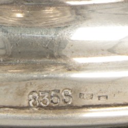 2-delige set kandelaren zilver.