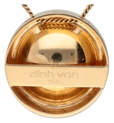 18 kt. Geelgouden dinh van 'Osmose' collier en hanger bezet met amethist.
