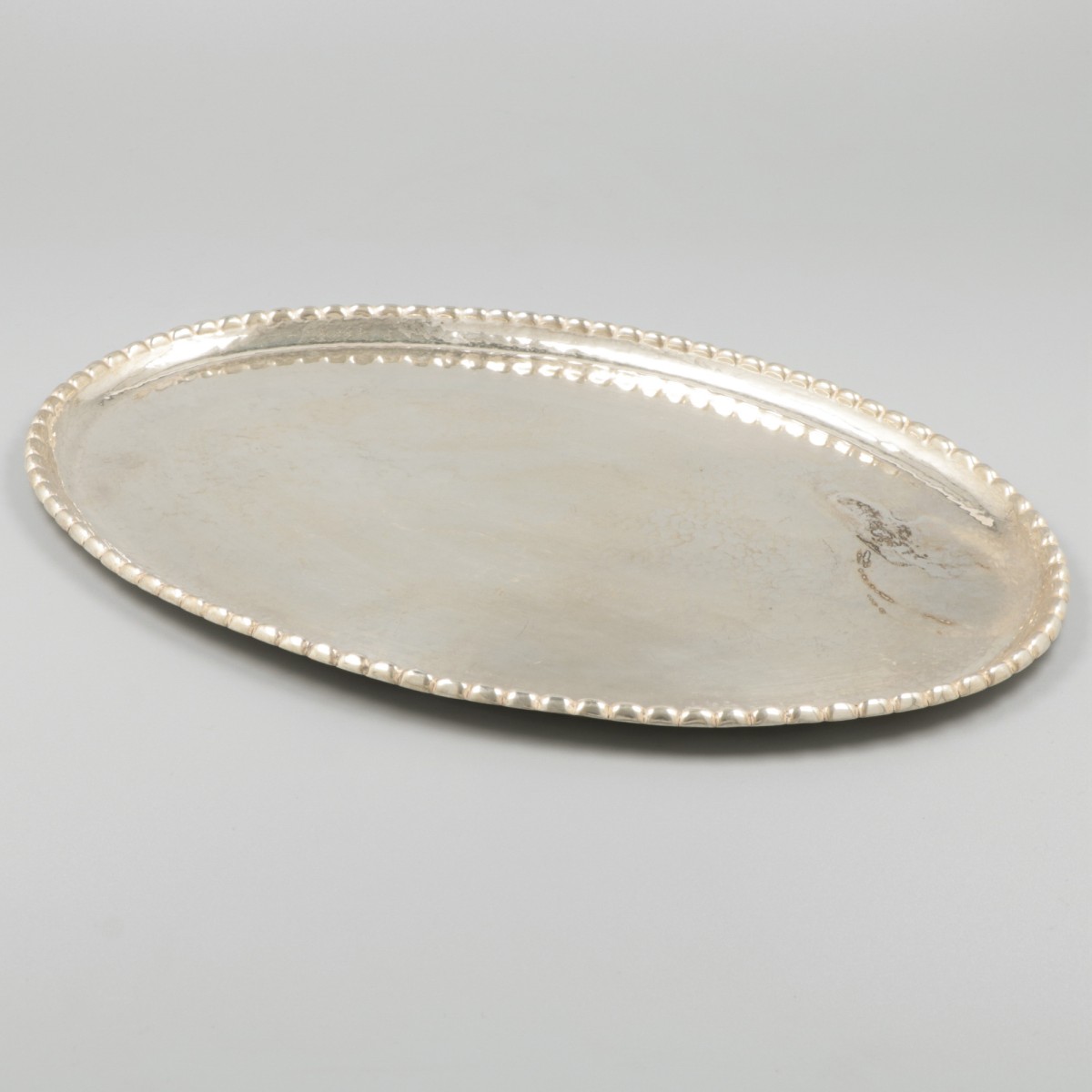Dienblad zilver.