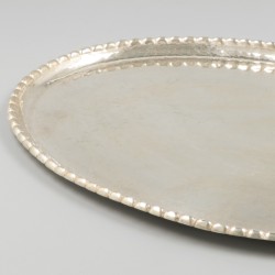 Dienblad zilver.