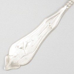 Taartschep zilver.