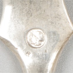Taartschep zilver.
