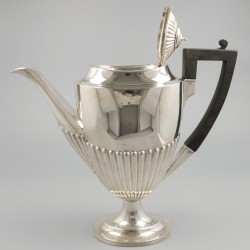 Koffiepot zilver.