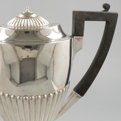 Koffiepot zilver.