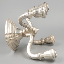 4-armige kandelaar zilver.