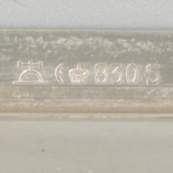 3-delig roomstel zilver.
