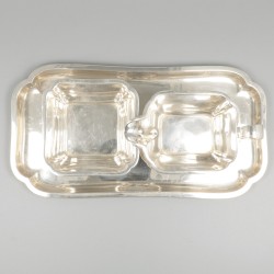 3-delig roomstel zilver.