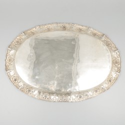 Dienblad zilver.