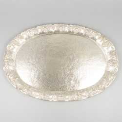 Dienblad zilver.