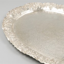 Dienblad zilver.