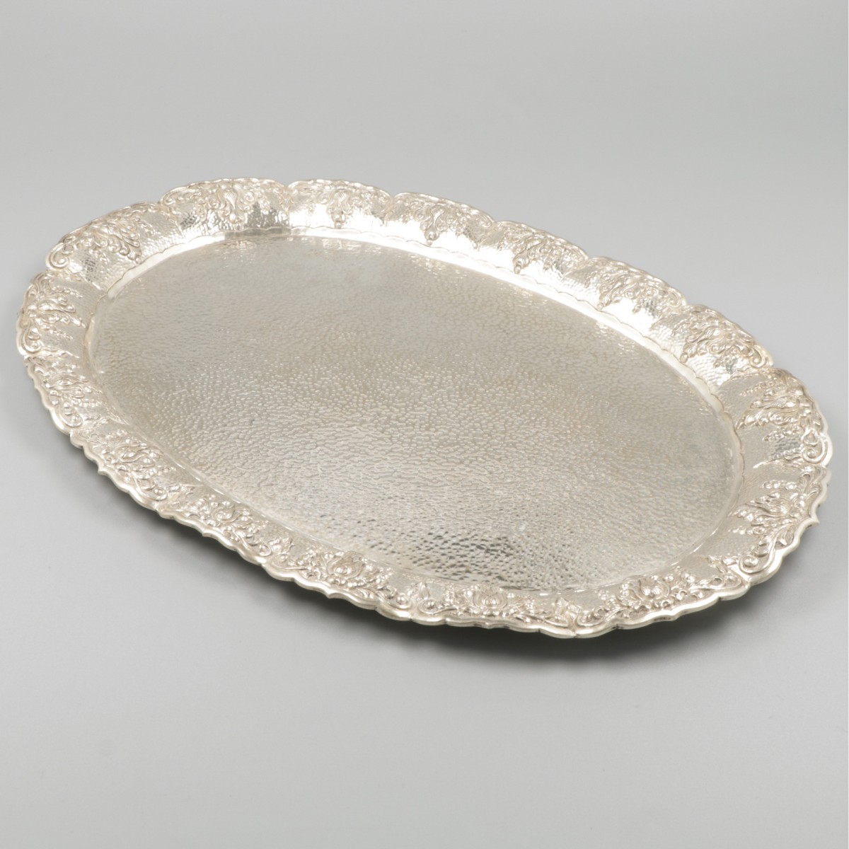 Dienblad zilver.