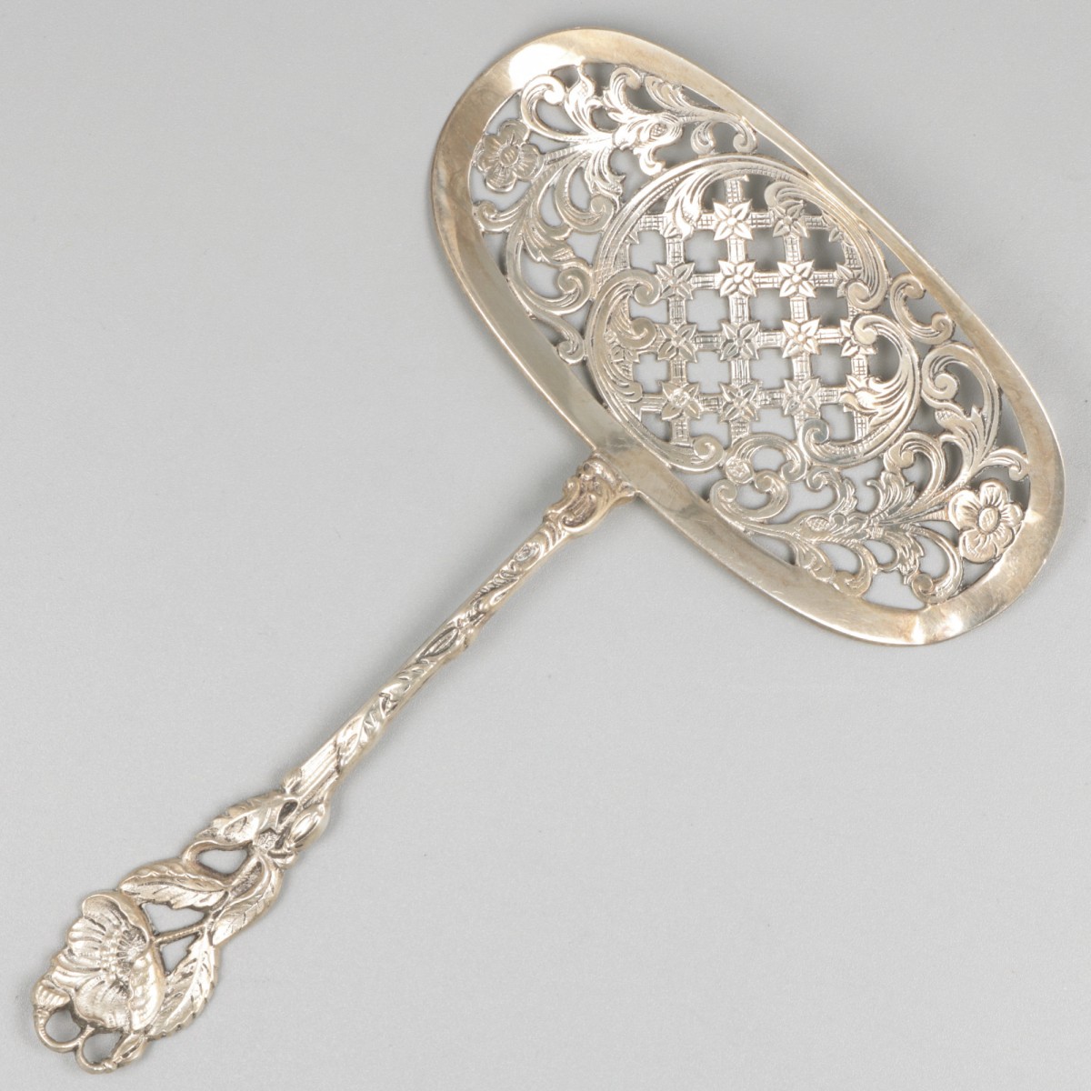 Kroketschep zilver.