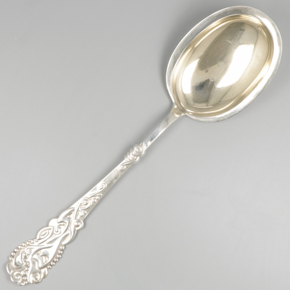 Scheplepel zilver.