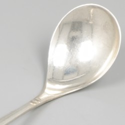 Bonbonschaaltje & Confiturelepel zilver.