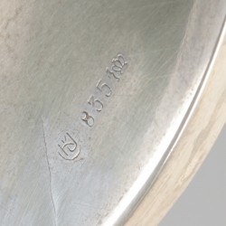 2-delige set kandelaren zilver.