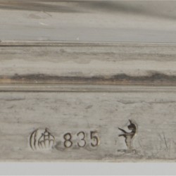 2-delig stel kandelaren zilver.