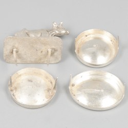 4-delig lot kaasduimen / -prikker zilver.