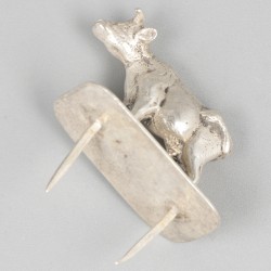 4-delig lot kaasduimen / -prikker zilver.