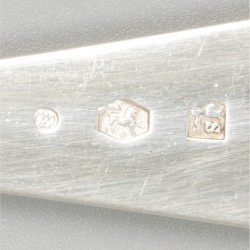 2-delige set vleesvorken zilver.